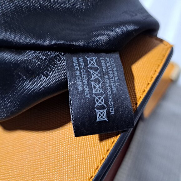 Dune London Handle Bag / Color-Block Mustard & Red Fall Colors - Picture 13 of 16